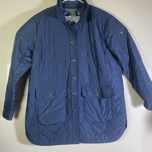 Ariat Women's Belmont Shirt Jacket Navy Diamond Quilt Size XL Flawed